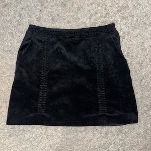 Forever 21 Black Velvet Skirt